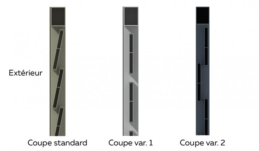 Portail alu Chambertin coupes