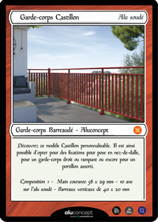 Carte Aluconcept Garde-corps Castillon