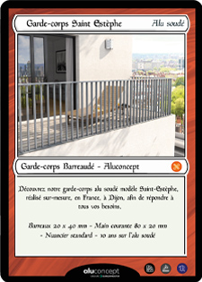 Carte Aluconcept Garde-corps Mirage