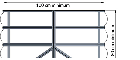 Les dimensions maximum d'une marquise traditionnelle