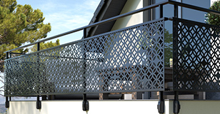 Garde-corps Tôlé Aluconcept