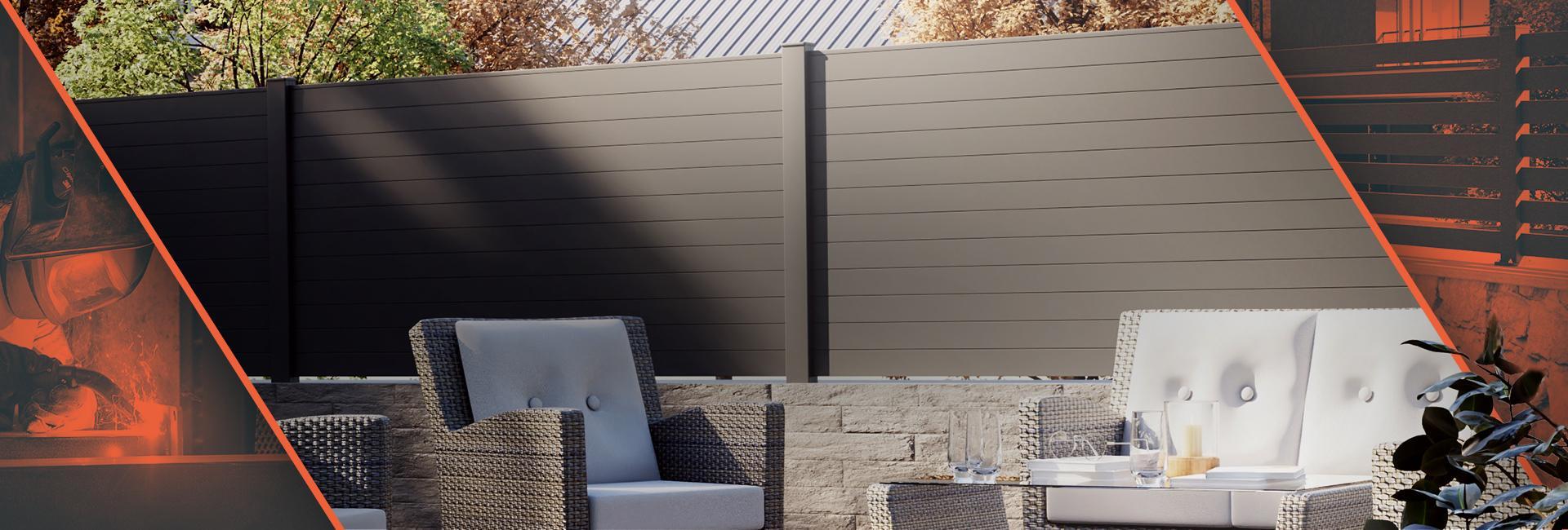  La clôture Smartkit Découvrez notre clôture Smartkit, à personnaliser vous-même. Choisissez le remplissage, le coloris, les poteaux ou encore les finitions. Vous pouvez créer votre modèle sur mesure pour un projet adapté à vos besoins. 